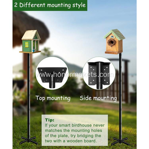 Universal Mounting Bird House Pole Mount Kit outdoor Adjustable Heavy Duty Bird Feeder Pole
